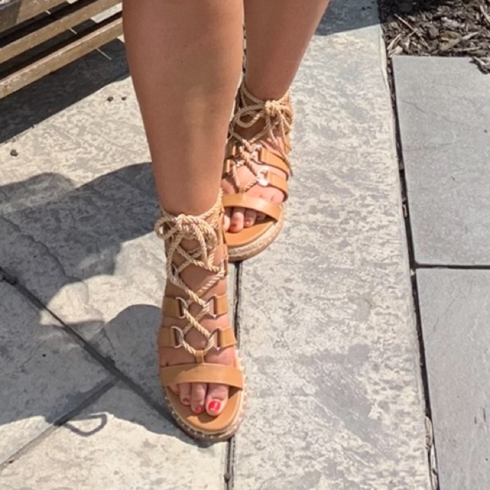 Women’s tie rope lace up sandal (women’s 8)
